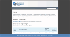 Desktop Screenshot of mybusinessanalysiscareer.com